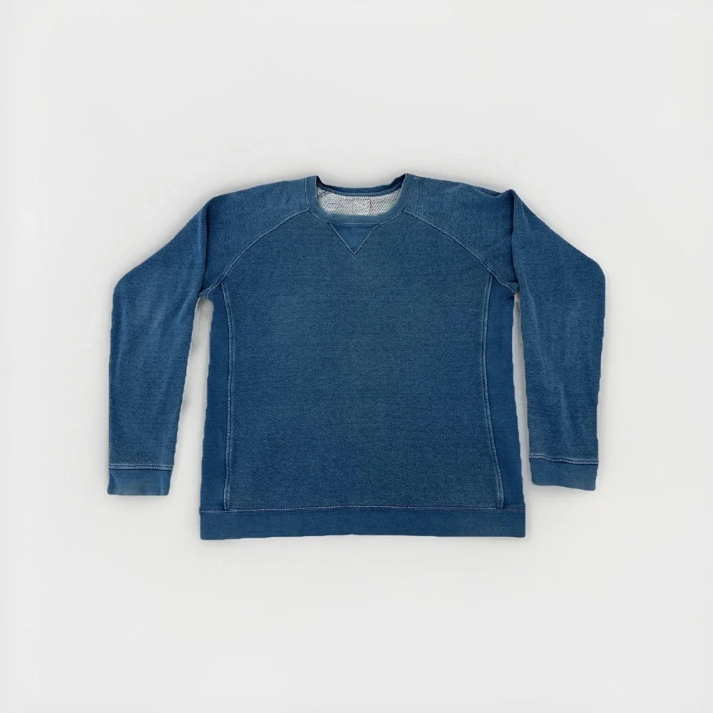 Visvim Indigo Artisan Crewneck Sweatshirt Natural Dye Japan Pullover Size 4 - Picture 3 of 16